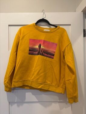 Mustard Yellow Disney Lion King Crewneck Sweatshirt